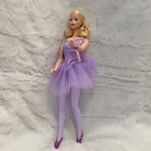 Barbie Ballet Star 2003 Mattel G3073 Purple Lavender Blonde Fashion Doll tag